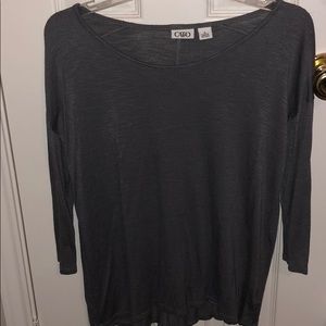 Long sleeve grey blouse